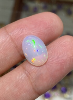 天然欧泊裸石蛋白石火欧泊镶嵌戒指吊坠