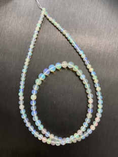 天然欧泊圆珠塔链彩欧泊项链蛋白石手链满火彩火欧泊吊坠