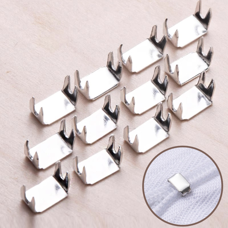 3号5号拉链头防脱落下止口卡扣 通用卡子 金属拉链卡止码配件