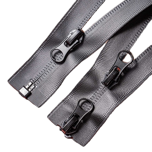 7号压胶防水拉链羽绒服冲锋衣防晒服双头反装反向无缝隐形拉链条