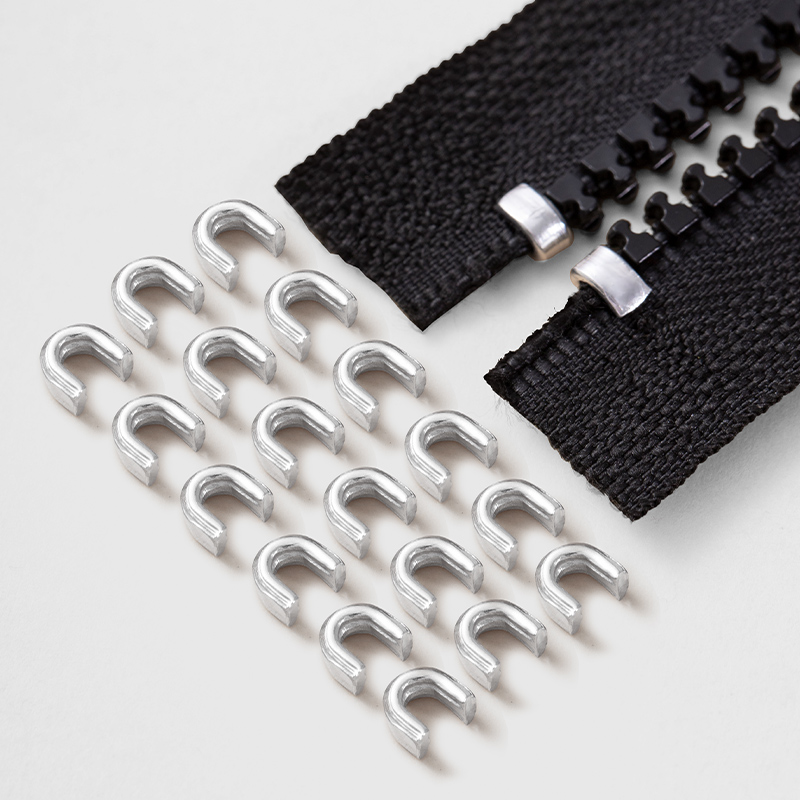 U型码拉链上卡止前码拉链头防脱落止口卡扣堵头配件3号5号8号卡子