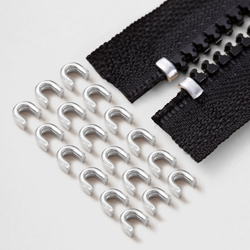 U型码拉链上卡止前码拉链头防脱落止口卡扣堵头配件3号5号8号卡子