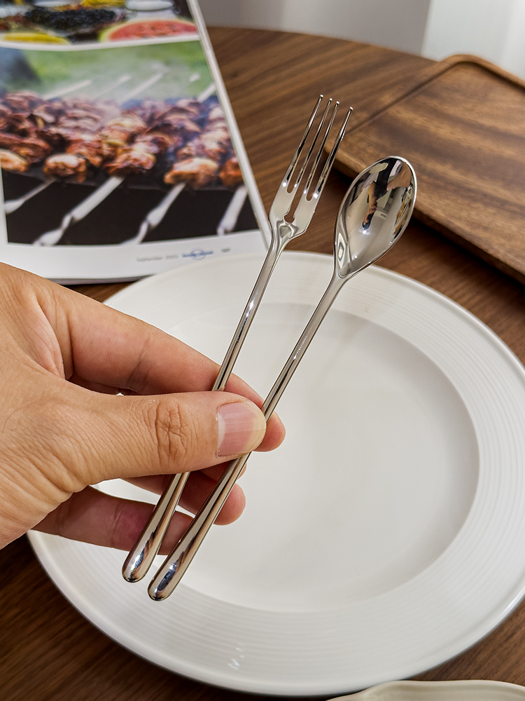 朋友都在抢的 出口高端304不锈钢水果叉月饼点心叉蛋糕甜品叉子