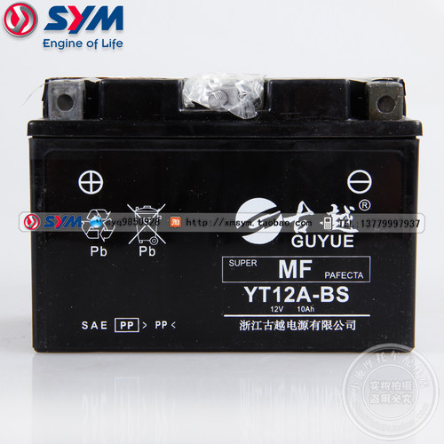 SYM 厦杏 三阳机车 XS250-2 中华 T2  电池 电瓶 12V10AH