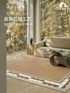 圣瓦伦丁客厅地毯立体涤纶卧室床边毯原宿风高级轻奢简约地毯家用