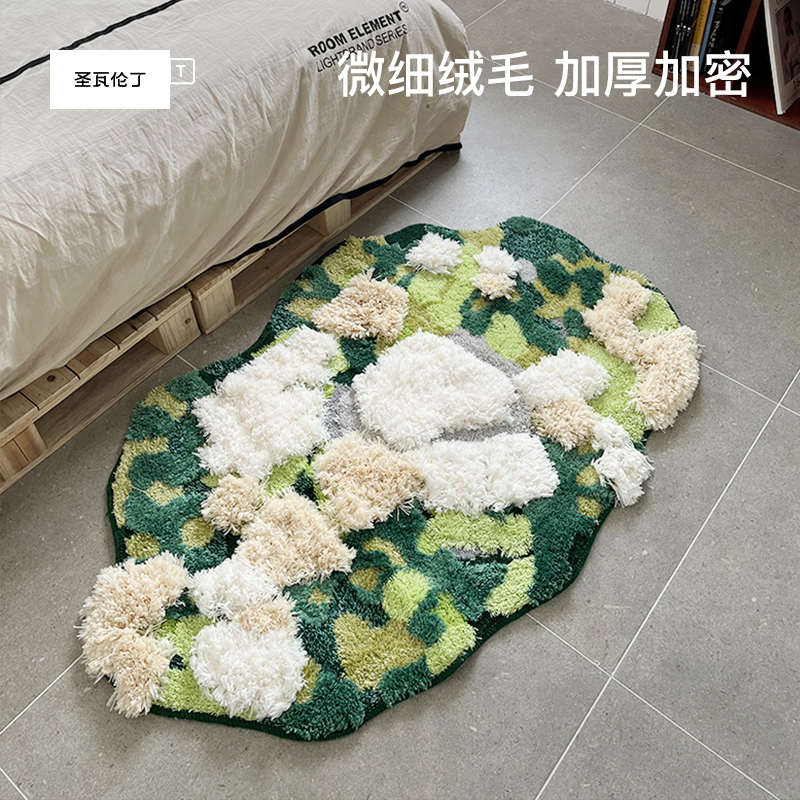 圣瓦伦丁羊毛地毯床边卧室