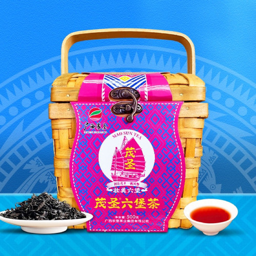 【壮美六堡】广西农垦茶业茂圣六堡茶梧州特产黑茶2022年一级500g