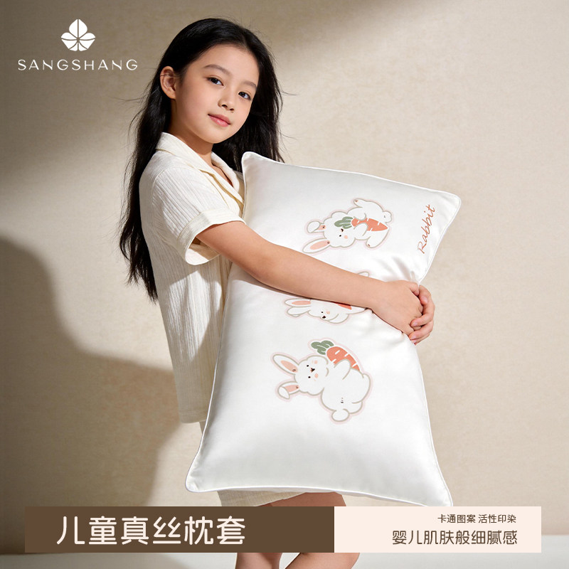 儿童真丝枕套30*50学生睡眠专用图片