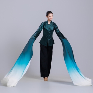 舞蹈阁古典舞水袖 上衣练功服班服定制戏剧艺考基训身韵表演舞服女