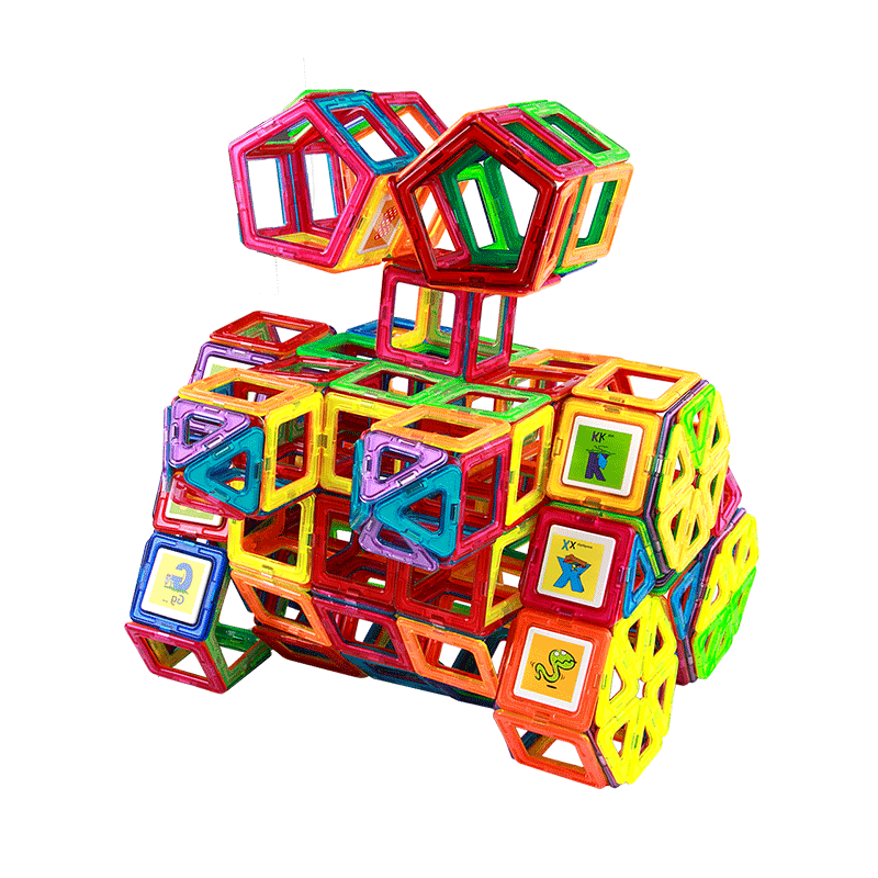 安源小子磁力片散片单片百变磁性配件儿童益智玩具磁铁积木散装