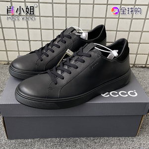 ecco爱步男鞋休闲鞋牛皮系带趣闯