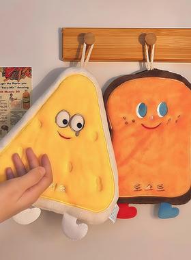 CFSP挂式手巾吸水可爱速干手布厨房卫生间毛巾抹布加厚卡通手帕