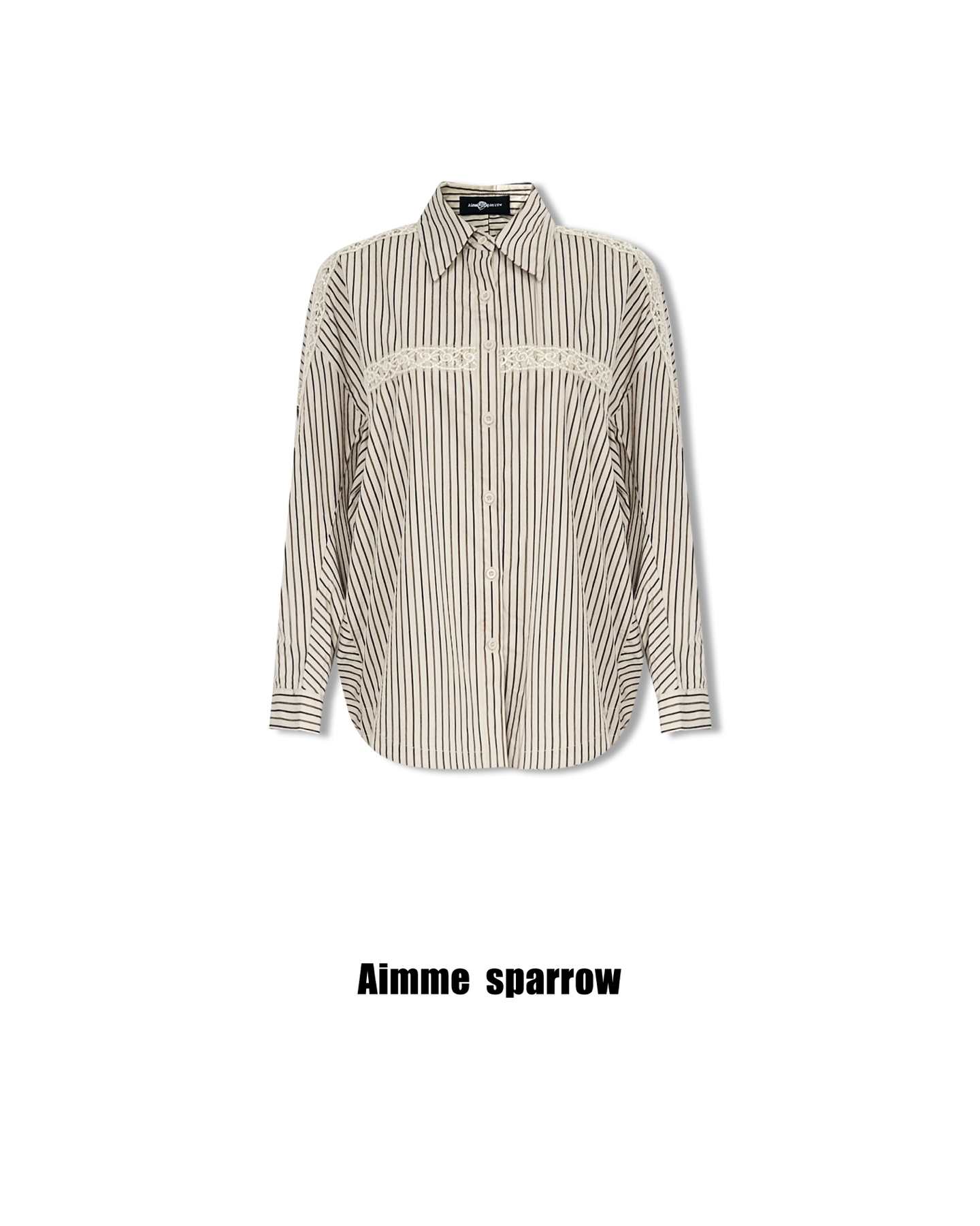 Aimme sparrow 25秋冬琥珀流光系列重工蕾丝定制刺绣衬衫时尚上衣