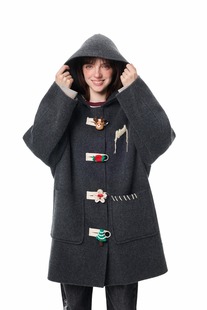 饰双面呢大衣长款 Andrea 深灰小鹿装 25秋冬新品 外套 Martin