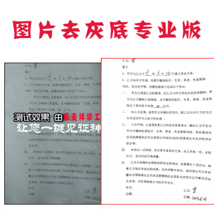 图片去灰底专业版 图片处理神奇灰黄底旧底变白底 图片处理神器