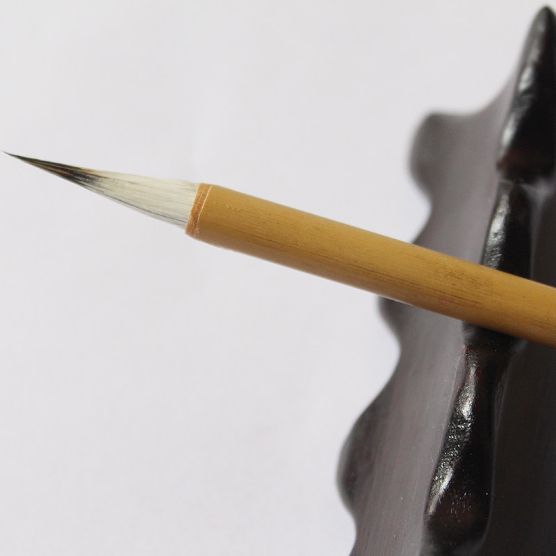 莫奈七紫三羊水彩勾线画笔小楷紫豪羊毫混合毛抄经工笔竹杆软毛笔,文具电教/文化用品/商务用品,毛笔,淘宝优惠券,粉丝福利购,淘宝优惠卷