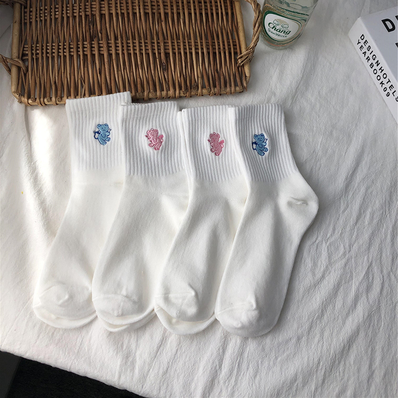 袜子女双装卡通情侣休闲直筒袜