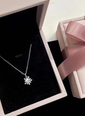 星光雪花项链S999纯银2025新款
