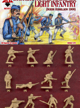 REDBOX 1:72兵人模型1900义和团八国联军 72022英国皇家海军步兵