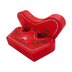 寿枕厂家直销殡葬用品批发喜寿衣全套配件头枕脚枕男女 云鹤纪