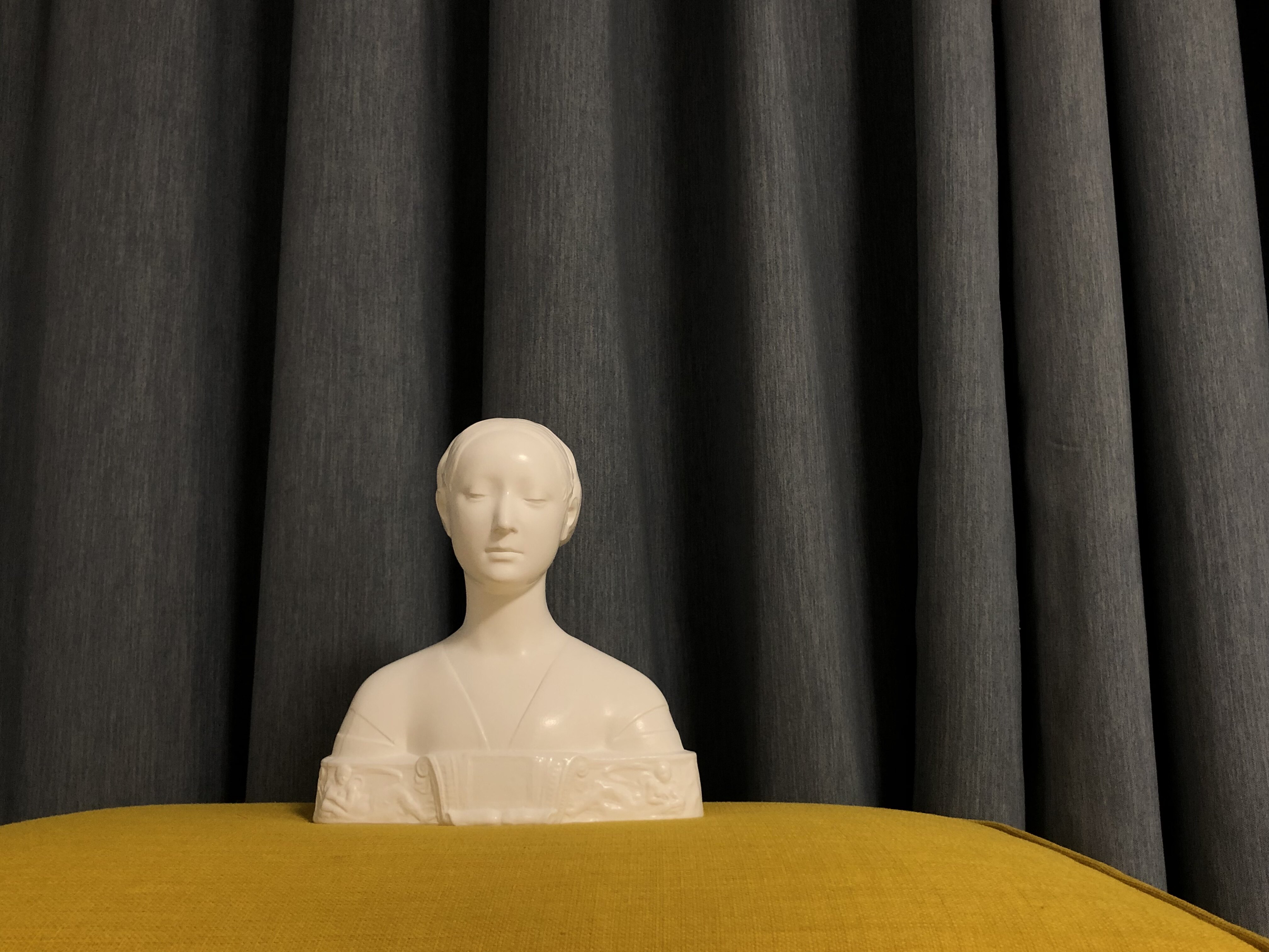 五圆博物馆伊波利塔胸像文艺复兴雕塑古典摆件艺术品石膏美术教具