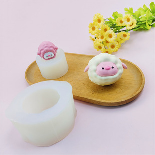 咩咩猪捏捏乐硅胶模具可做捏捏乐手工模具现货现发