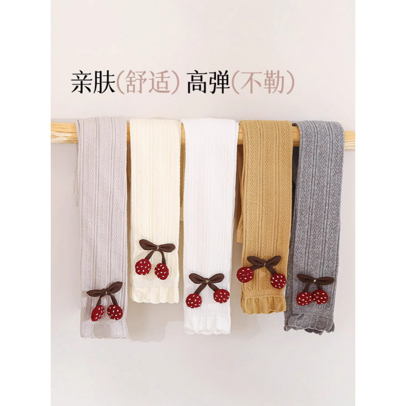 儿童打底裤春秋款蝴蝶结女童