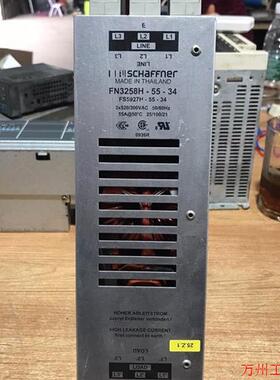 议价直拍不发:(请询价)SCHAFFNER夏弗纳滤波器,拆机,FN3258H-55-