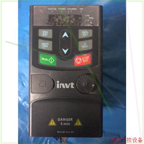 议价直拍不发:英威腾变频器  剪线机  0.75kw  单相  功能正常