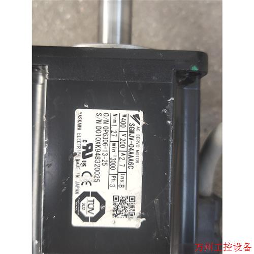 议价直拍不发:SGMJV-08AAA6C ,安川伺服马达,拆机包好,新旧如