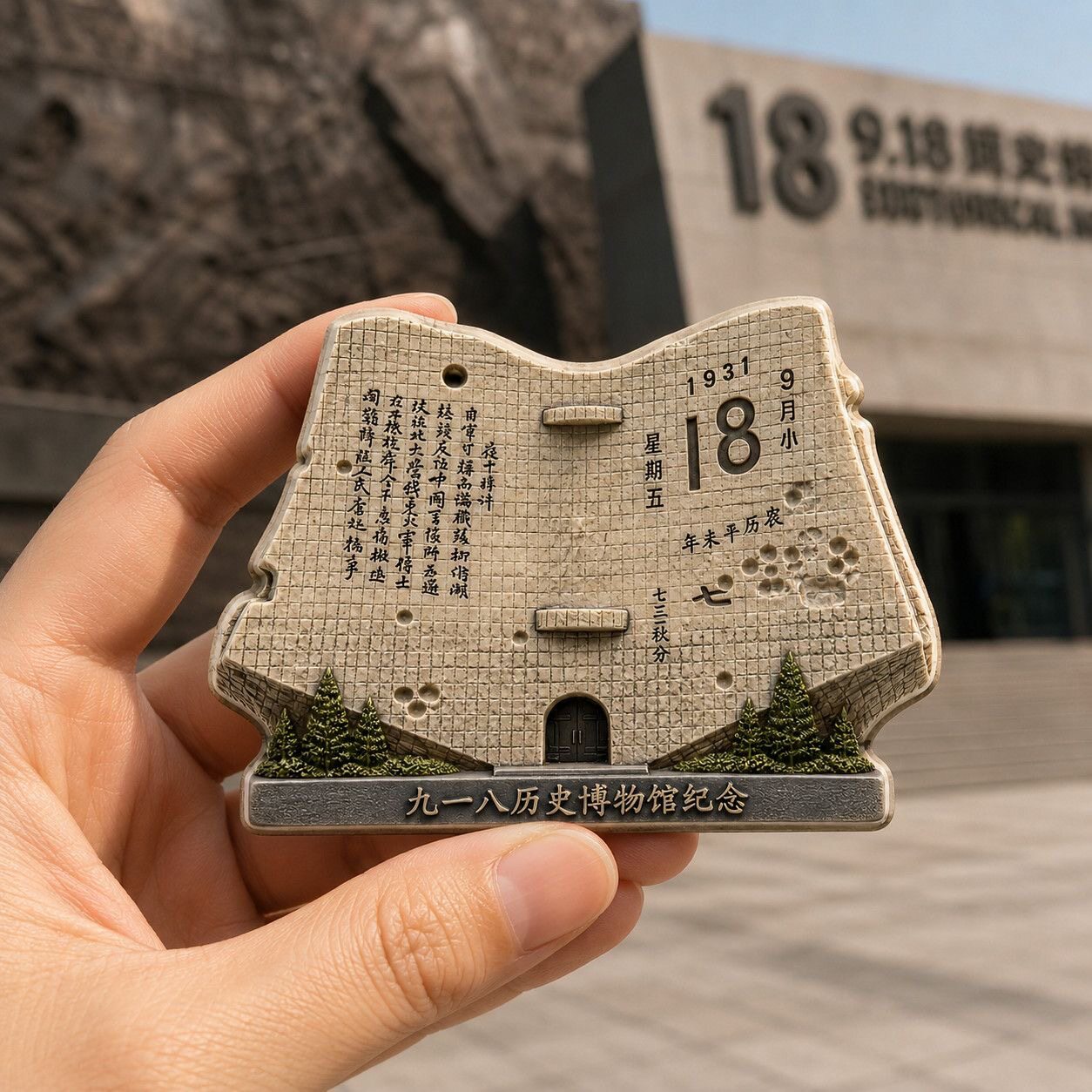 纪念历史树脂浮雕磁吸冰箱贴文创旅游纪念品小礼品家居装饰品批发