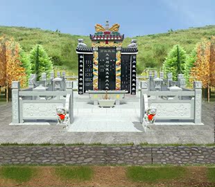 在线快速P图绘图PS图片处理碑文排版家村墓碑效果图石栏杆狮子