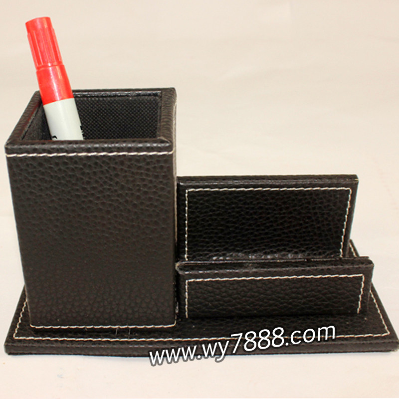 高档皮质组合笔筒 方形 简约 时尚 创意 礼品 笔座 办公用品批发,文具电教/文化用品/商务用品,笔筒,淘宝优惠券,粉丝福利购,淘宝优惠卷