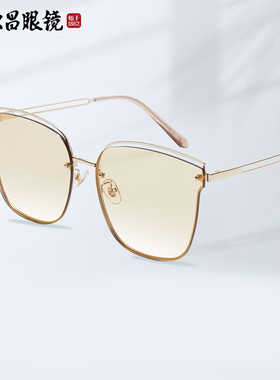 2023新款茶色墨镜女高级感无框大脸显瘦韩系太阳眼镜男毛源昌