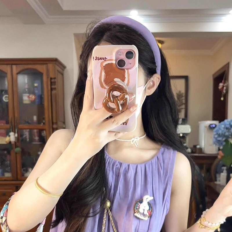 紫色发箍女高颅顶头箍宽边发捆