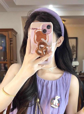 紫色发箍女2025新款高颅顶头箍网红宽边洗脸发捆压发发卡高级头饰