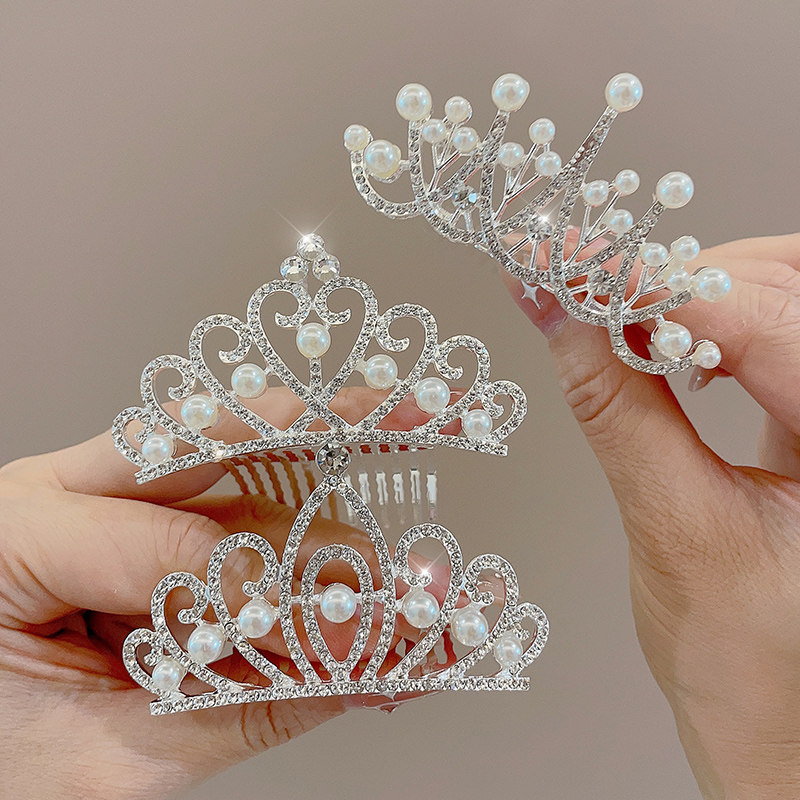 儿童皇冠发梳可爱发梳头饰