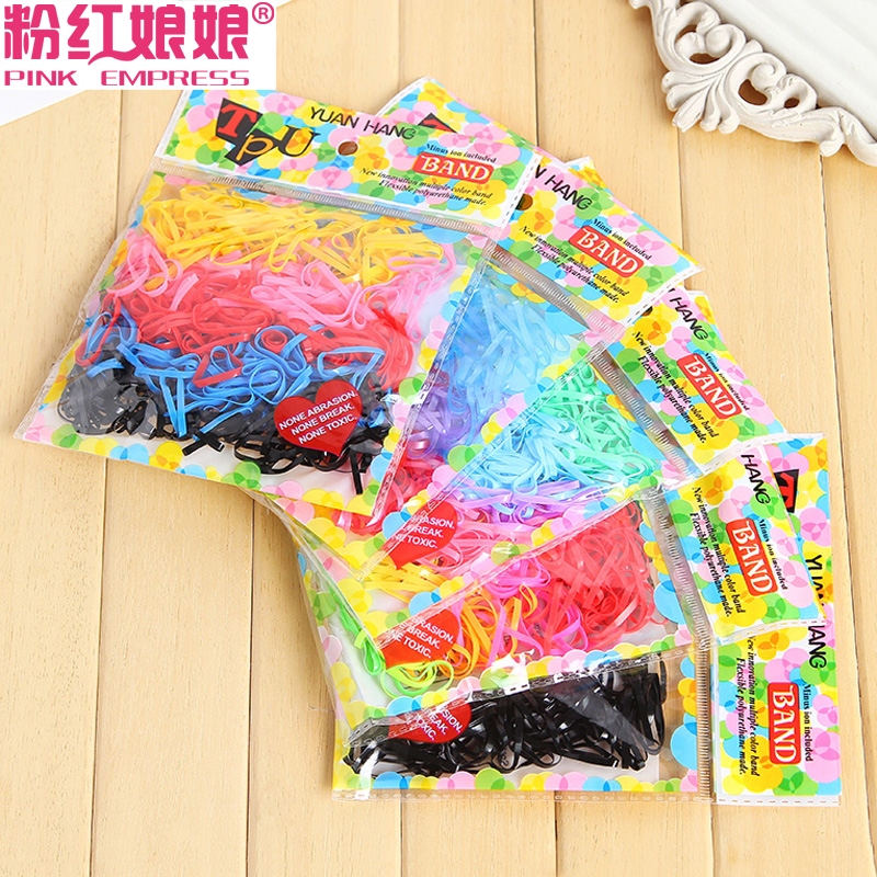 韩版饰品头绳彩色牛皮筋