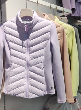 洁米大鹅立显瘦65201黑金羽绒服女立领长袖修身显瘦羽绒衣短外套