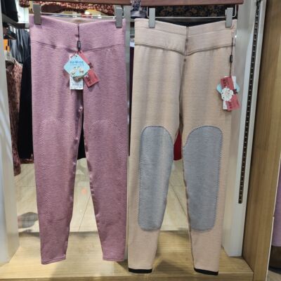 雅喜达6682热得快羊绒裤女士秋冬薄款护膝保暖裤打底一体绒棉毛裤