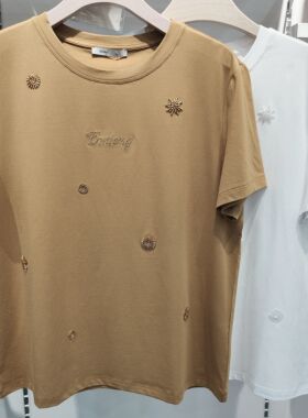 雅可25571夏季新款女士百搭T恤衫莫代尔棉质短袖宽松显瘦背心半袖