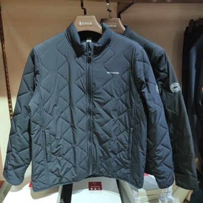 雕刻大师2552鹅绒护颈全羊毛立领男保暖外套棉服轻便外穿小棉袄冬