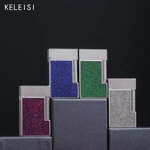 克雷斯/璀璨星河沙金高档朗声钢音黄铜限量打火机男士礼品气机