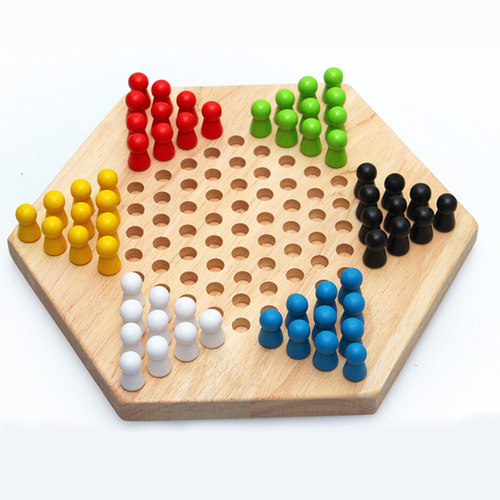 儿童益智智力玩具木制多功能跳棋