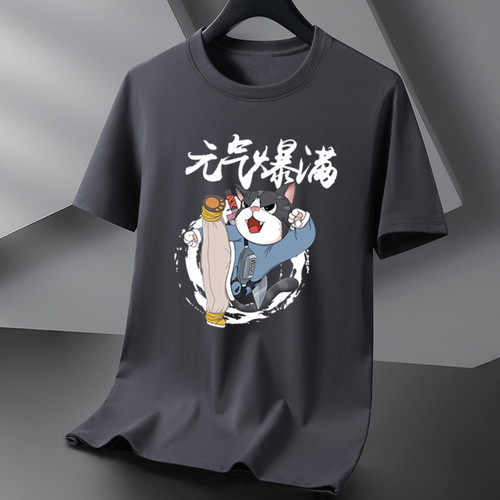大码宽松显瘦卡通短袖T恤