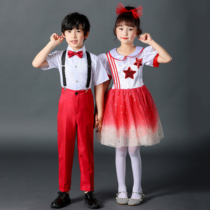 合唱服朗诵表演儿童演出服主持人