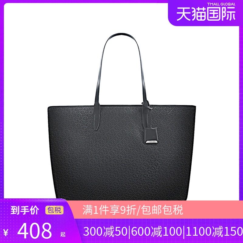 Calvin Klein/凯文克莱女士logo 印花 Totel 单肩包CKSTRHODA7GD2