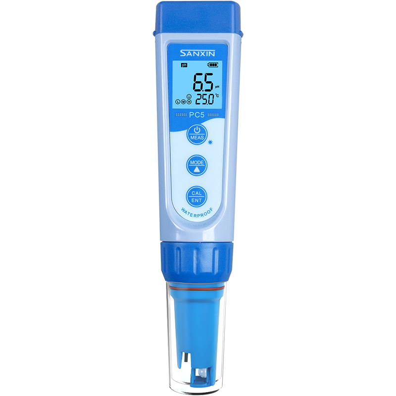 LABSEN三信电导率仪PC5笔式PH计酸度计电导率检测笔水质酸碱检测