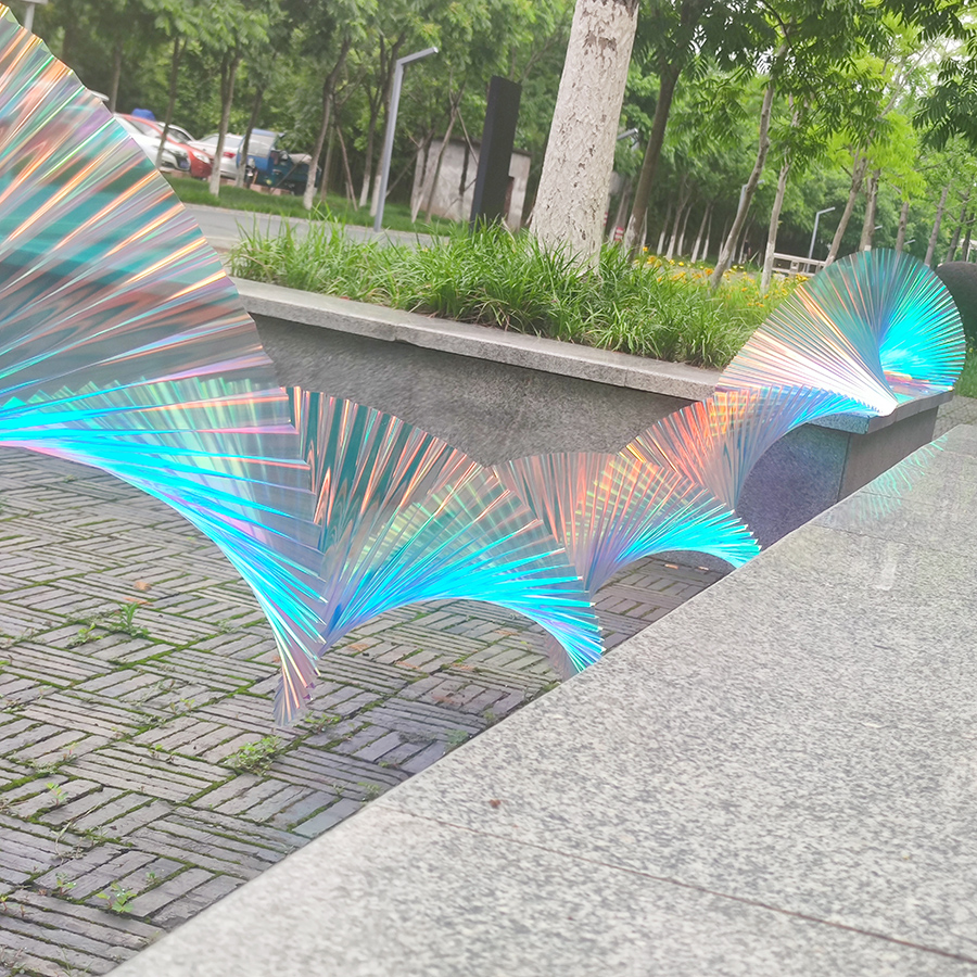 户外塑料折纸幻彩婚礼布置