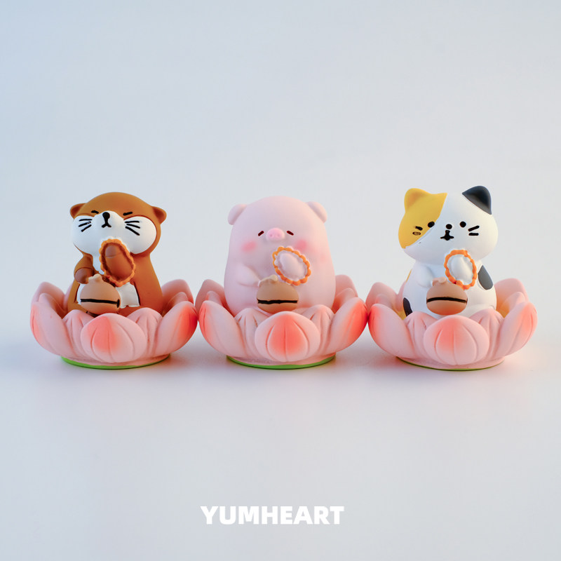 送ta一个莲花猪猪摆件